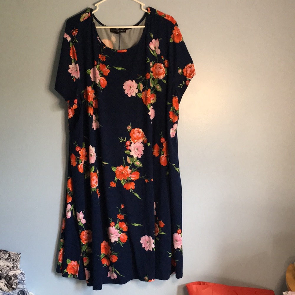 Plus size floral dress